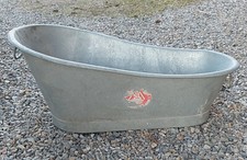 alte Zink Babybadewanne - Pflanzgefäß - Kinder Badewanne - Pflanzkübel Zinkwanne