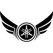 Yamaha Aufkleber 11cm x 6,5cm weiß glanz kostenloser Versand