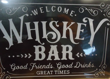 WHISKY BAR   Retro Blechschild