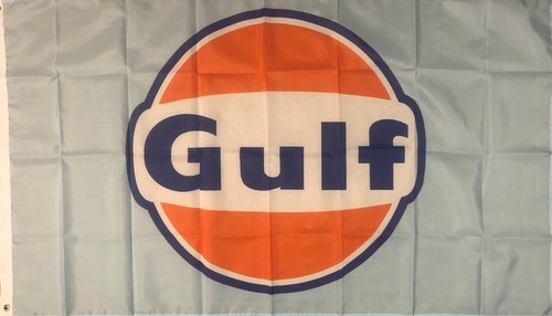 Gulf oil fahne 150 cm - fahne,
