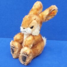 STEIFF POPPEL HASE STOFFTIER 080005 KNOPF & FAHNE 20 CM BUNNY RABBIT BRAUN