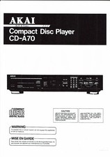 Akai  Bedienungsanleitung user manual owners manual  für CD- A 70  Copy