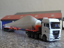 Herpa 1:87 - MAN TGX GX 8-achs Teletrailersattelzug + Windradflügel - weiß