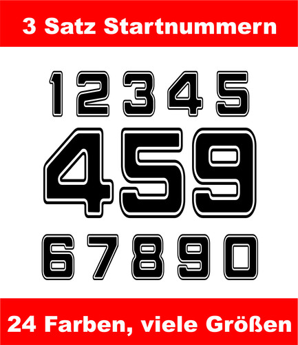 Startnummern motocrosser - startnummern,