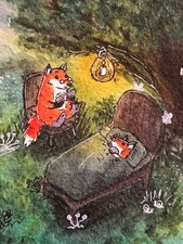 Fuchs Oma, Baby, Stern, Mond