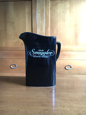 OLD Smuggler Whisky Karaffe Keramik Pitcher Wasserkrug Vintage Werbung PUB Bar