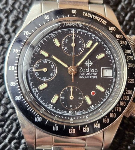 Zodiac red point chronograph - zodiac,