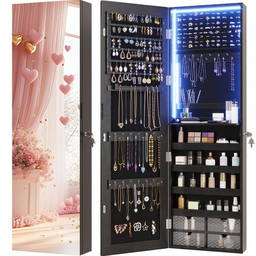 Schmuckschrank mit spiegel led - mit,