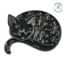 Anstecker Katze Sternenhimmel