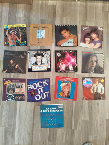 13x schallplatten singles - 13x,