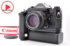 Canon A-1 schwarz 35mm SLR mit