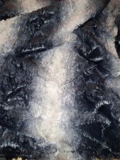 Kunstfell stretch grau schwarz