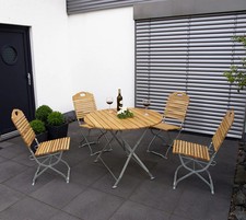 Gartenmöbel Set 5tlg klappbar