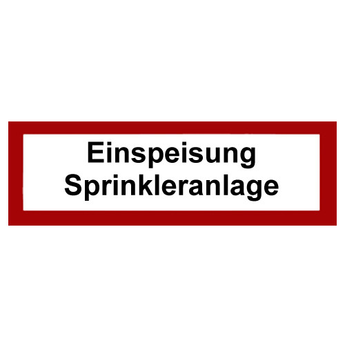 Einspeisung sprinkleranlage - einspeisung,