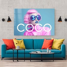 ✅ WANDBILD LUXUS COCO PINK