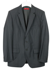 Hugo Boss Aamon/Hago Blazer Herren US 40 Einreihig Wolle Kerbe Revers