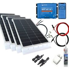 Wohnmobil Solaranlage Set 400Watt 12V Victron MPPT 100/30 Bluetooth weiß schwarz
