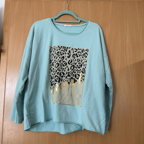 Damen shirt blau langarm - blau,