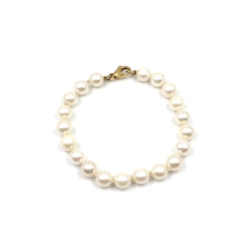 14kt gold perlen armband - perlen,
