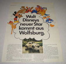 Jahr 1969 orig. Reklame Werbung Disney Herbie VW Käfer Micky Maus Bambi Goofy ua