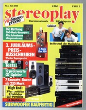 Stereoplay 1988-7 Yamaha KX 300,Adcom GFP 555,Technics SU A 60, Technics SE A 50