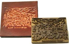 KAMP BORNHOFEN Rarität MESSING Stempel LEDER Prägen PRÄGEWERKZEUG Prägestempel