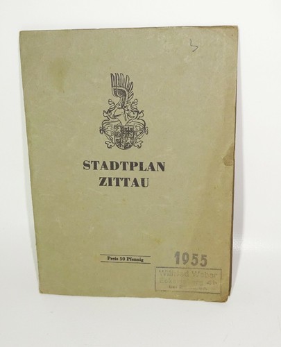 Stadtplan zittau 1955 - stadtplan,