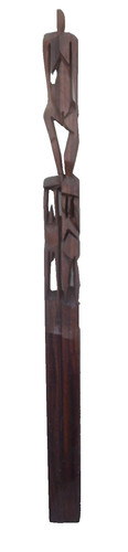 Holz stele skulptur vom - holz-stele,