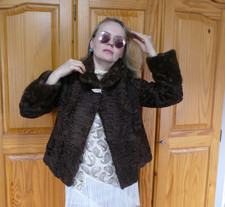Pelz lammfell jacke mantel - ,