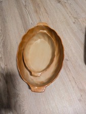 2 Stück: Auflaufform Set Oval