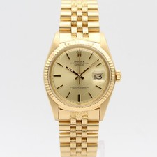 [2326] Rolex Datejust 36mm - 1601 Gelbgold Jubilee Herrenuhr 1972 Sehr Gut