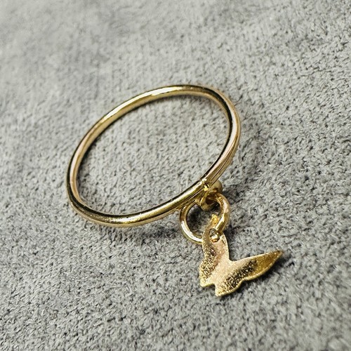Ring vergoldet schmetterling - ring,