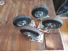 4 Lenkrollen mit Platte