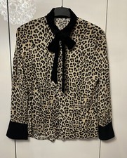 Bluse Damen Zara 34 Gr Leopard