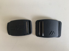 2 Stück Steckschnalle Gurtschnalle Klickverschluss - Steg 29 mm und 25 mm