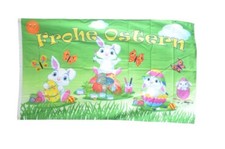 Fahne Frohe Ostern weiße