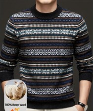 Herren Wollpullover Norweger