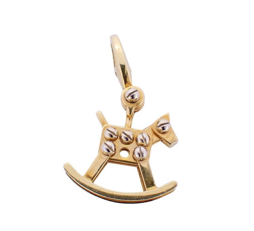 Cartier schaukelpferd 18k - cartier,