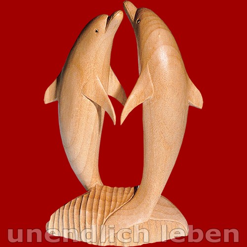 Delfin paar holz feng - delfin, shui
