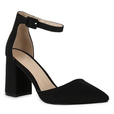 Damen Spitze Pumps Chunky High