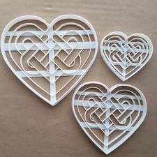Celtic Heart Love Irish Welsh Form Ausstecher Teig Keks Fondant Scharf