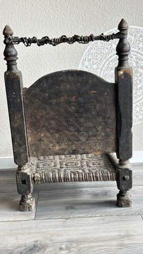 Antik orient holz leder - antik, stuhl