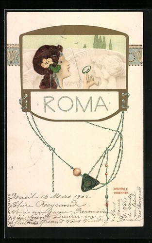 Künstler raphael kirchner - künstler-ak,