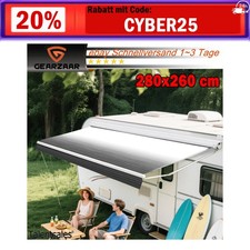 Sonnensegel Wohnwagen 280x260 cm Wohnmobil Markise Vordach Bus Campingplane RV