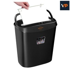 Kompakter 10 Blatt Querschnitt Reißwolf für Dokumente und Kreditkarten - Schwarz