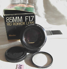MINOLTA MD ROKKOR 85mm, 1:1.7; PORTRAIT OBJEKTIV; ANALOGE FOTOGRAFIE (B18)