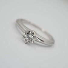 TIFFANY & CO BRILLANTRING SETTING  IN 950/PLATIN BRILLANT 0,54ct F/VVS RW:56