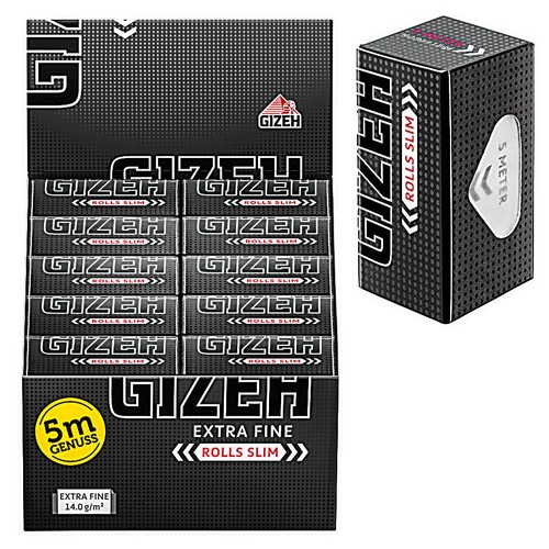20er box gizeh - black, rolls