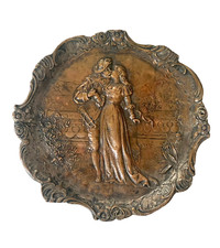 Biedermeier Relief Schale