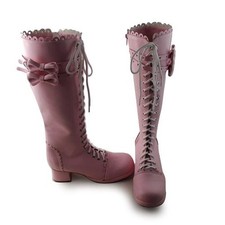 pink sweet lolita stiefel